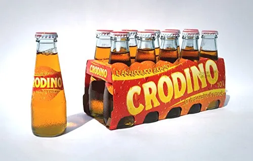 Crodino 10 x 100ml - Sanpellegrino Aperitif ohne Alkohol - Erfrischender alkoholfreier Aperitif, perfekt für gesellige Anlässe oder als vielseitiger Mix-Drink, mit nur 61 kcal pro 100ml.