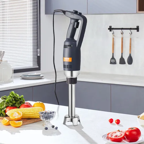 VEVOR Kommerzieller Stabmixer 350W - Stabmixer für gewerbliche Nutzung mit 350W Leistung und 16000 U/min, ideal für Suppen und Saucen, leistungsstark und robust für den intensiven Einsatz.