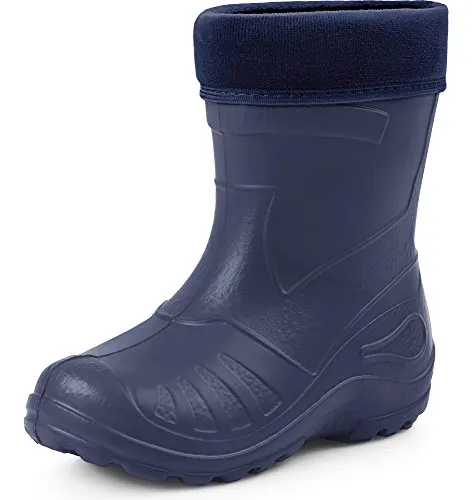 Ladeheid Kinder Gummistiefel KL050 - Dunkelblau, 30 EU - Federleichte und wasserdichte Gummistiefel mit herausnehmbarem Innenschuh für ganzjährigen Komfort. Ideal für Kinder, die viel Bewegung im Freien lieben!