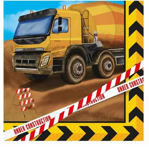 Serwetki papierowe Budowa Betoniarka 20 sztuk Procos 5201184954706