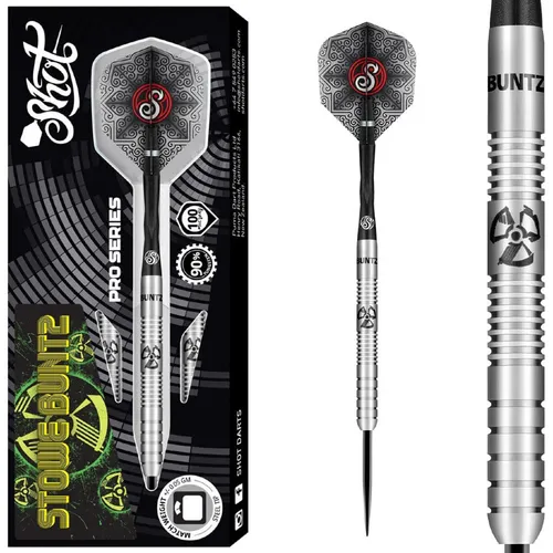 Shot! Darts Stowe Buntz 90% Pro Series 23g (Steel Dart) Dartpfeil NEU