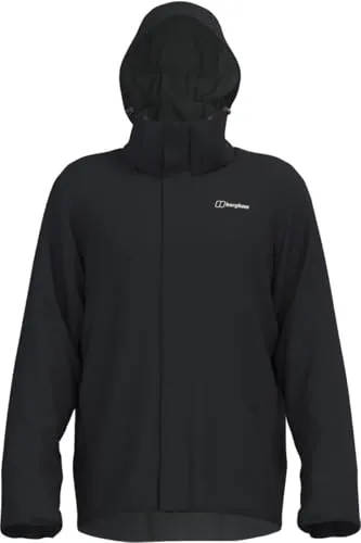 Berghaus Hillwalker 2.0 Jacket - Regenjacke Gr M schwarz - Funktionsjacke für Herren, wind- und wasserdicht mit GORE-TEX-Technologie; ideal für Outdoor-Aktivitäten bei wechselhaftem Wetter.
