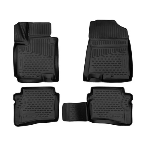 Element Passgenaue Premium 3D Gummimatten für Hyundai i20 Mk2 (2014-2020) - Hochwertige Fußmatten aus robustem, geruchsneutralem Material, maßgefertigt für optimalen Wetterschutz und einfache Reinigung. Ideal für jedes Wetter!