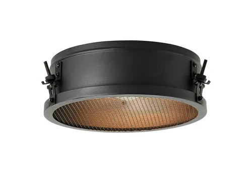 Brilliant Deckenleuchte Zois 30cm schwarz korund - Stilvolle Deckenlampe in rundem Design, dimmbar über Wanddimmer, ideal für Indoor-Bereiche und sorgt für angenehmes Licht.