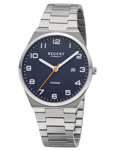 Regent Titanuhr F1615 – Elegante Quarzuhr für Herren - Die Regent Titanuhr F1615 kombiniert zeitlose Eleganz mit modernem Design. Leichtes Titan, präzise Quarztechnik und vielseitige Einsatzmöglichkeiten machen sie zum idealen Begleiter für jeden Anlass.