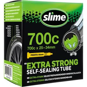 Produktbild Slime Fahrradschlauch Extra Strong, 28 Zoll, 48mm SV-Ventil, für Rennrad, Reifenbreite 28-32mm