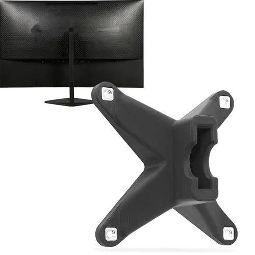 3IDEE VESA Adapter kompatibel mit Omen by HP Monitor (Omen 25 Gaming) - Monitor Halterung Adapter 75x75 mm - für Monitore ohne VESA Anschluss