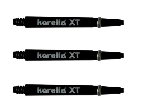 Karella XT Dartschäfte Medium Polycarbonat 48mm Schwarz von Karella