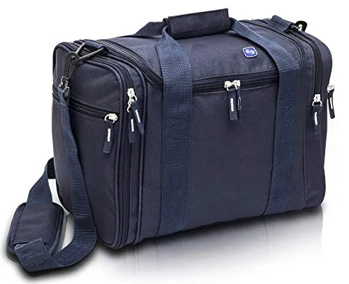 ELITE BAGS - JUMBLE Multifunktionstasche in Blau - Vielseitige Tasche für Pflege oder Erste Hilfe: variable Facheinteilung, zahlreiche Netztaschen und elastische Schlaufen für optimale Organisation.