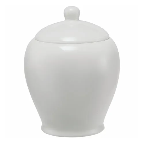 Maxwell & Williams WBA0008 Zuckerdose mit Deckel - Porzellan Weiß - White Basics - in Geschenkbox