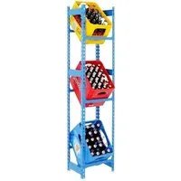 PROREGAL Getränkekistenregal Big Camel - Stabil und praktisch - Werkstatteinrichtung mit 3 Ebenen für bis zu 9 Getränkekisten. Hohe Traglast von 100 kg pro Ebene und schneller Aufbau in 10 Minuten. Ideal für Garage oder Aufenthaltsraum.