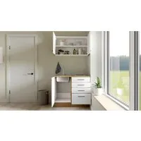 Flex-Well Exclusiv Miniküche Vintea 100 cm Magnolia matt