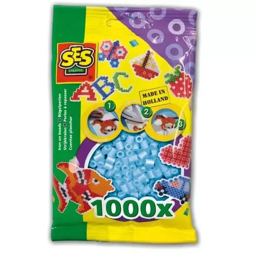 Koraliki do prasowania 1000 szt. błękit SES Creative 8710341007140