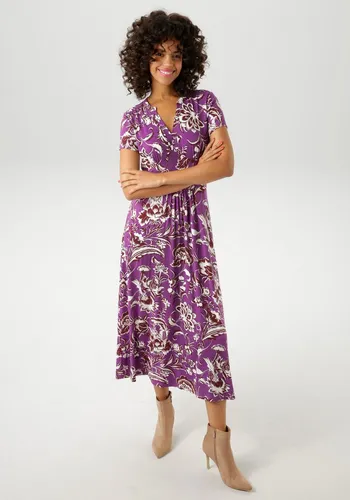 Sommerkleid mit Blumendruck von Aniston CASUAL in braun von Aniston