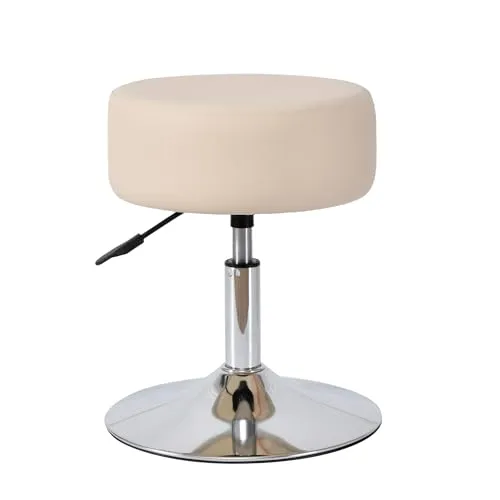 Duhome Drehhocker Höhenverstellbar Barhocker Rund Schminktisch Hocker Drehbar Sitzhocker für Büro Schlafzimmer Wohnzimmer, Khaki