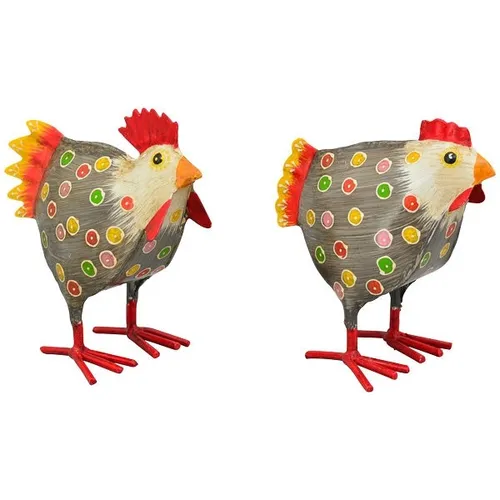 2er Set Metall-Deko 