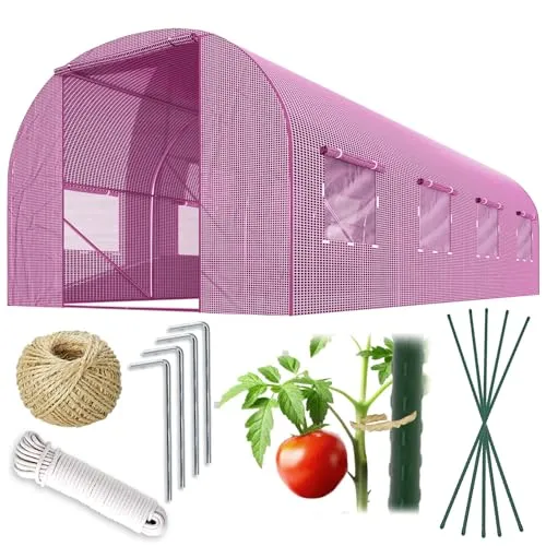 Plonos Folientunnel Gewächshaus 2,5 x 4 m mit Stahlrahmen von Plonos