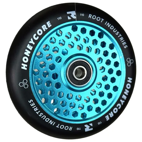 Root Industries Honeycore Stunt-Scooter Rolle 110mm - Sky Blau - Cityroller & Kickboards mit einzigartiger Bienenwaben-Struktur, extrem leicht (203 g) und ideal für Street oder Park – Upgrade für deinen Roller!