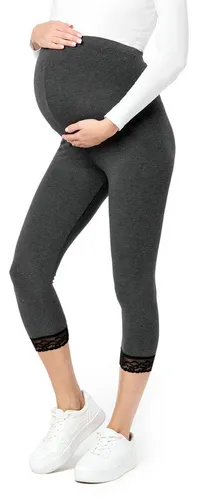 Be Mammy Umstandsleggings 3/4 Capri Umstandhose BE20-161 (1-tlg) aus Viskose