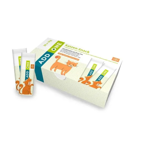 Add One Lachs Verwöhnsnack für Katzen - Hygiene & Gesundheit, cremiger Snack mit hochwertigem Lachs, ideal für alle Katzen und zur Ergänzung der täglichen Ernährung.
