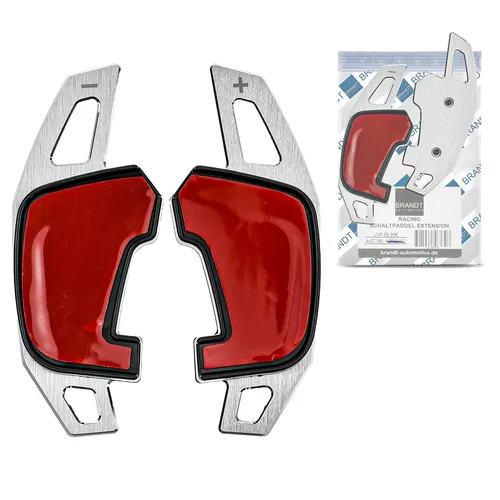 BRANDT Schaltwippen Verlängerung ALU SILBER für VW Arteon R-Line 2017-2020 - Elegante Schaltwippen-Verlängerung aus hochwertigem Flugzeugaluminium, für präzises Schalten am Lenkrad. Eloxierte Oberfläche sorgt für Langlebigkeit und stilvollen Look.