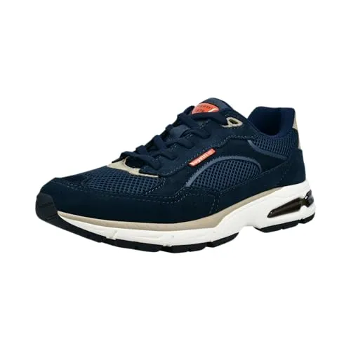 bugatti Herren-Sneaker-322-AOX02, Dunkelblau, Größe 42 - Hochwertiger Herren-Sneaker mit 