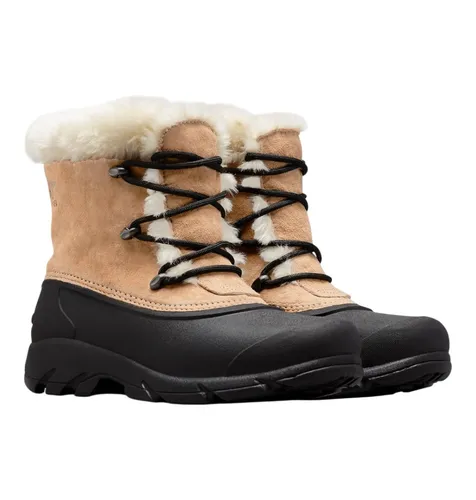 Sorel SNOW ANGEL Schneestiefel für Damen, Braun (Rootbeer), 41 EU - Wanderschuhe mit atmungsaktivem Wildleder und robustem Naturkautschukfutter, ideal für winterliche Abenteuer und optimalen Komfort.