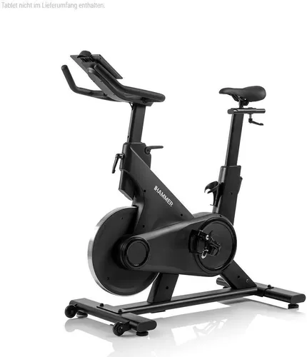 Hammer Heimtrainer Speed Race X - 20 kg Schwungmasse mit Kinomap & Zwift - Fahrradergometer mit 32 Widerstandsstufen und Pulsmessung über Brustgurt, ideal für intensives Training zu Hause.
