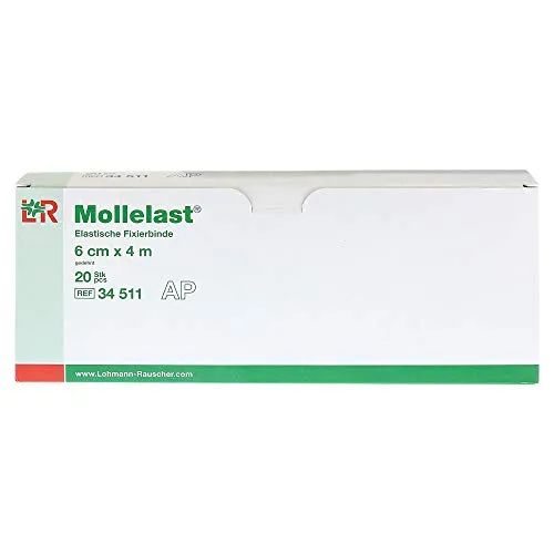 MOLLELAST Binden 6 cmx4 m weiß 20 St