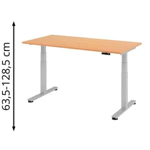 Hammerbacher Schreibtisch XDSM 16, elektrisch verstellbar von Hammerbacher