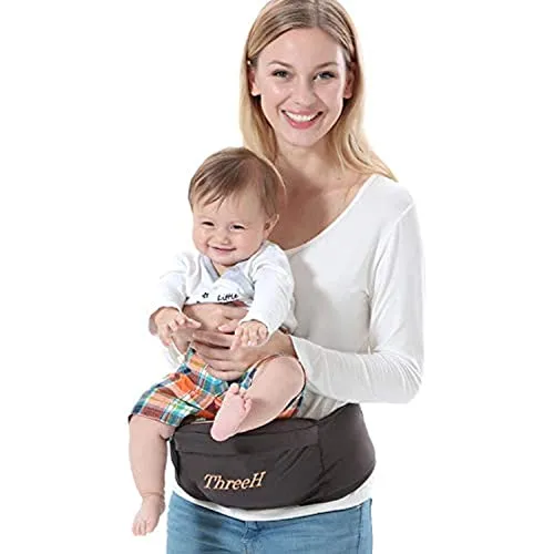 ThreeH Baby Hipseat hüftsitz baby kleinkinder taille hocker babytrage rücken vorne BC10 Brown
