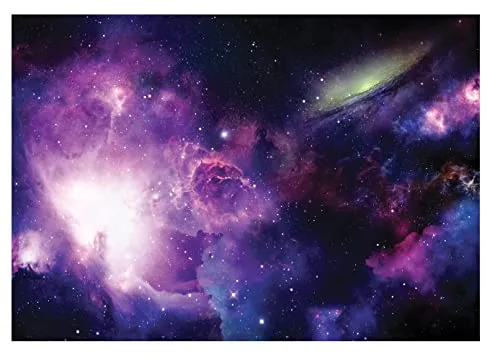 WallArena - Vlies Fototapete Kinderzimmer 312x219 cm Galaxy Weltraum Sterne Universum - Fototapeten Tapeten für Kinder Kindertapete Kinderzimmertapete - Vliestapete Wandtapete Tapete 3D Effekt