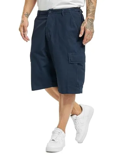 Brandit BDU Ripstop Shorts in Navy, Größe L - Herren-Shorts aus leichtem Ripstop Baumwollstoff - robust, pflegeleicht und mit bequemen Schnitt, ideal für Freizeit oder Arbeit mit zahlreichen praktischen Taschen.