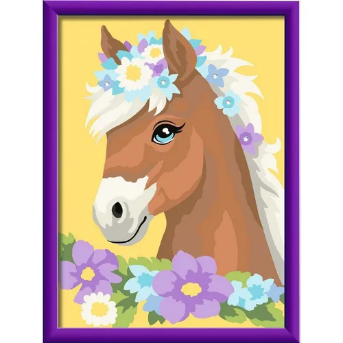 Ravensburger 23999 Pferd mit Blumen Malen nach Zahlen Kinder