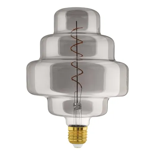 EGLO XXL E27 Lampe dimmbar - Spiral LED Retro Glühbirne - Energiesparlampe im Vintage-Stil, 4 Watt, warmweißes Licht (2000 K) und dimmbar für eine gemütliche Atmosphäre. Ideal für E27-Fassungen in Wohnräumen oder Gastronomie.
