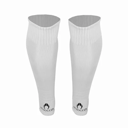 HO Soccer Unixex Socken, Weiß, ohne Fuß, für Erwachsene, Größe M (39-42)