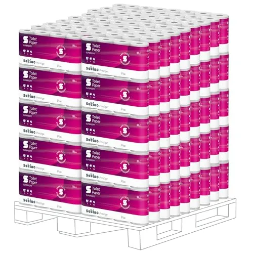 Satino Prestige 3-lagiges Toilettenpapier mit Präge-Motiv in weiß von Satino