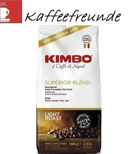 1Kg Kimbo Superior Blend Kaffeebohnen Light Roast