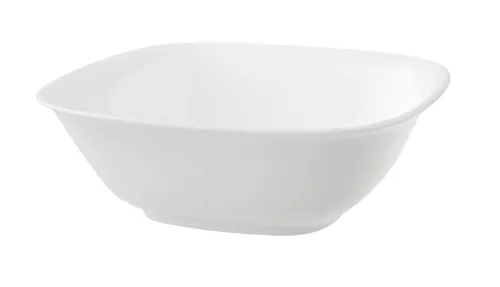 Villeroy & Boch Royal Eckige Schüssel - Premium Bone Porzellan, Weiß - Salatschüssel aus hochwertigem Premium Bone Porzellan, ideal für kleine Speisen und perfekt kombinierbar mit anderen Kollektionen. Spülmaschinen- und mikrowellengeeignet.
