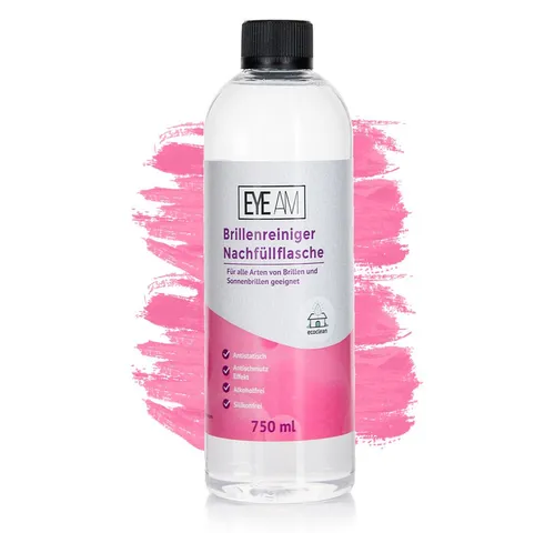 EyeAm Brillenreiniger Nachfüllflasche 750ml von EyeAm
