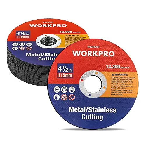 WORKPRO Profi Trennscheiben 20 Stück, Trennscheibe 115 metall dünn, 115mm x 1,2mm x 22mm, hochwertiges Trennscheiben set für Metall Stahl Edelstahl, Zubehör für Winkelschleifer