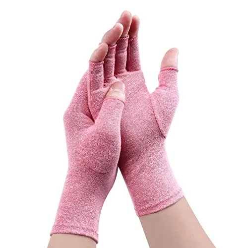 Gebell Rheumatoide Arthritis-Handschuhe – Kompressionshandschuhe, fingerlose Gelenkschmerzlinderung, Handfäustlinge, Wärmehandschuhe, Karpaltunnelhandschuhe für Damen und Herren