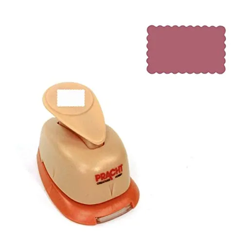 Pracht Creatives Hobby Motivstanzer klein Rechteck gewellt 14x8mm Motivlocher, Papierstanzer, Stanzer