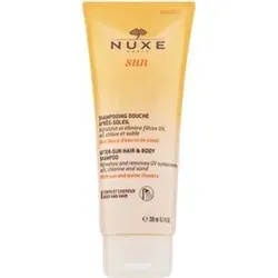 Nuxe Sun After-Sun Hair And Body Shampoo 200 ml - After-Sun Pflege für Haar und Körper, reinigt sanft und pflegt nach Sonnen- und Wasserexposition. Ideal für frisches, gesundes Haar nach dem Strand.