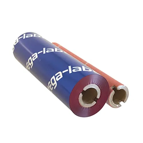 zega-labels Thermotransfer Farbband ROT 110 mm x 74 m - zega color xtreme (Harz Kratzfest) - 1/2 Zoll Kern Ø 12,7 mm - für PE-/PP-/PET-Folie/Polyesterfolie - für Desktopdrucker Zebra ZD/GK/GX/GC/TLP