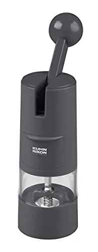 KUHN RIKON Salzmühle & Pfeffermühle Ratchet Grinder - Küchenhelfer mit leistungsstarkem Ratschenbetriebssystem, ideal für müheloses Mahlen von Salz, Pfeffer und Gewürzen – perfekt für alle, die eine ergonomische Lösung suchen.