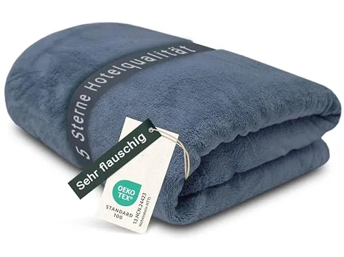 ZOLLNER Wohndecke XXL, superflauschig 150 x 200 cm - Kuschelige Bettdecke aus 100% Polyester, ideal für Wohlbefinden und Gemütlichkeit in jedem Raum. Pflegeleicht bis 95°C, perfekt für Allergiker!