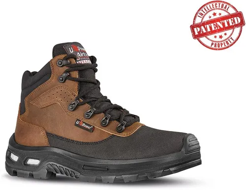 U-Power Hochschuh FLOYD ESD S3 CI AN SRC - Robuster Sicherheitsschuh mit wasserabweisendem Pull-Up Leder, rutschfester PU/PU-Sohle und innovativer Infinergy®-Technologie für optimale Energierückgabe. Ideal für viel Laufarbeit.