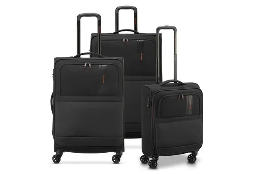 RONCATO Trolleyset Metropolitan, 3-teilig, Nylon mit 4 Rollen - Robustes 3-teiliges Kofferset aus Nylon für stilvolles und komfortables Reisen. Mit praktischen Außentaschen, arretierbarem Griff und Dehnfalte für zusätzlichen Platz.