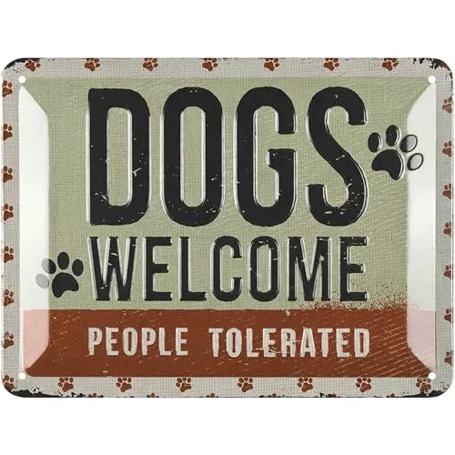 Produktbild LANOLU Blechschild Hund